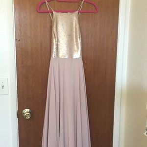 Champagne Sequin Maxi dress